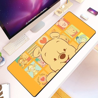 แผ่นรองเมาส์ พิมพ์ลายการ์ตูน Winnie The Pooh HD กันลื่น Xxl90X40 ซม. สําหรับคอมพิวเตอร์ตั้งโต๊ะ