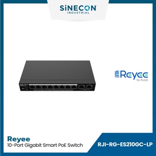 Ruijie รูเจีย รุ่น RG-ES210GC-LP สวิตซ์ Reyee RG-ES210GC-LP 10-Port Gigabit Smart Cloud Mananged PoE Switch