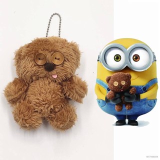 Si Despicable Me Minions Bob Dolls Tim Bear ตุ๊กตาของเล่น ของขวัญสําหรับเด็ก กระเป๋าเป้สะพายหลัง จี้ตุ๊กตายัดไส้ ของเล่นสําหรับเด็ก IS