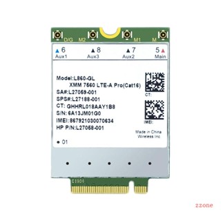 Zzz อะแดปเตอร์การ์ด L860-GL 4G Cat16 4G SPS- L27188-001 FDD-LTE TDD-LTE Wlan สําหรับแล็ปท็อป Elitebook X360 830 840 850