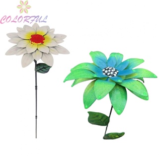 【COLORFUL】Flower Stake Decorative Stakes Garden Home Decor Garden Stakes Fake Flower