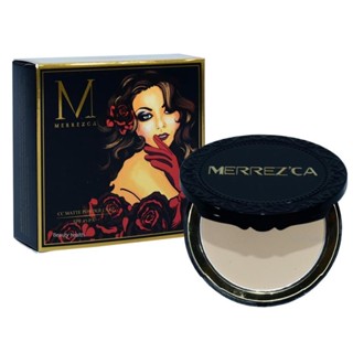 SALE เทขาย #Light Nude MERREZCA CC Matte Powder Cake SPF 45/PA++13g.เมอร์เรซกา ซีซี แมท พาวเดอร์ แป้งผสมรองพื้นเนื้อแมท