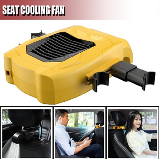 Car Back Seat Cooling Fan Portable 3 Speed Adjustable Electric Headrest Fans