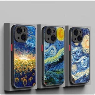 เคสโทรศัพท์มือถือนิ่ม ลาย Van Gogh starry night art สําหรับ iPhone 12 13 Plus 14 Pro Max 116WES