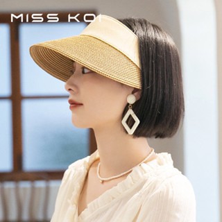 Misskoi [พร้อมส่ง] หมวกฟางสาน กันแดด ลําลอง แบบรูกลวง เข้ากับทุกชุด แฟชั่นฤดูร้อน สําหรับผู้หญิง