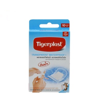 Tigerplast Finger พลาสเตอร์ใสกันน้ำ WF 19 มม. x 40 มม. 10 ชิ้น