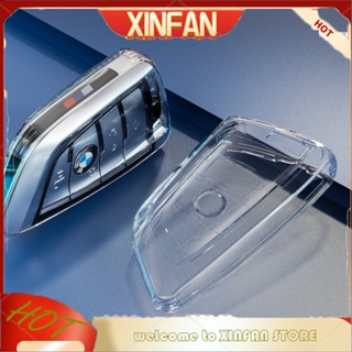 Xinfan เคสกุญแจรีโมทรถยนต์ TPU อุปกรณ์เสริม สําหรับ Bmw F20 G20 G30 X1 X3 X4 X5 G05 X6 X7 G11 F15 F16 G01 G02 F48