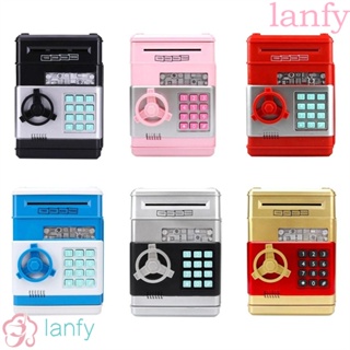 LANFY กระปุกออมสินอิเล็กทรอนิกส์อัตโนมัติ แบบใส่รหัสผ่าน เหมาะกับของขวัญคริสต์มาส สําหรับเด็ก