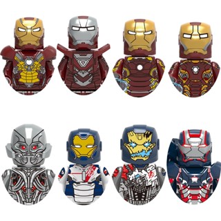 บล็อกตัวต่อเหล็ก รูปอนิเมะ Ultron Man Patriot Mark Series ขนาดเล็ก ของเล่นสําหรับเด็ก