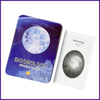 การ์ดเกมกระดาน Oracle Deck Moonology ของเล่นเสริมการเรียนรู้ สําหรับเด็ก