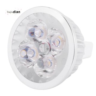 หลอดไฟสปอตไลท์ LED 1W GU5.3 MR16 12V สีขาวอบอุ่น 4 ชิ้น