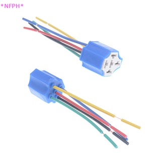 Nfph&gt; ซ็อกเก็ตรีเลย์แตรเซรามิค 5 Pin DC 12V พร้อมสายเคเบิล สําหรับรถยนต์ รถจักรยานยนต์