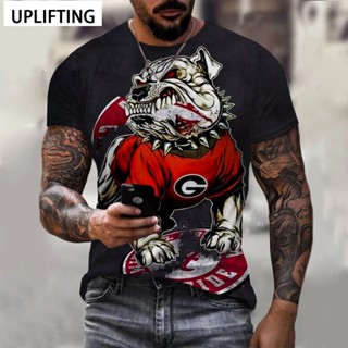 ฤดูร้อนใหม่ ฤดูร้อน Hi American Bulldog 3D เสื้อยืด ผู้ชาย ผู้หญิง ฮาราจูกุ สตรีทแวร์ ขนาดใหญ่ เสื้อยืด