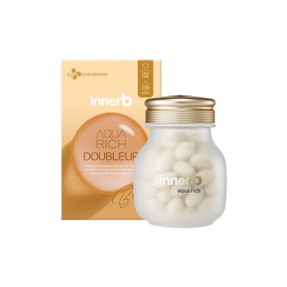 CJ Innerb Aqua Rich Double Up 56 Capsules / Skin Moisturizing / UV Damage Care / Hyaluronic Acid