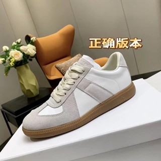 [High Version mm6 German Training Shoes] Maison Margiela Martin Maison German รองเท้าผ้าใบลําลอง เข้ากับทุกการแต่งกาย สําหรับผู้ชาย ผู้หญิง เหมาะกับการเล่นกีฬา เข้าได้กับทุกชุด mm6