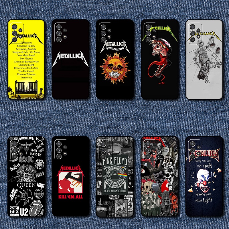 เคสสําหรับ Samsung galaxy A33 A53 A72 A73 5G metallica เคสโทรศัพท์ซิลิโคนเหลวแบบนิ่ม