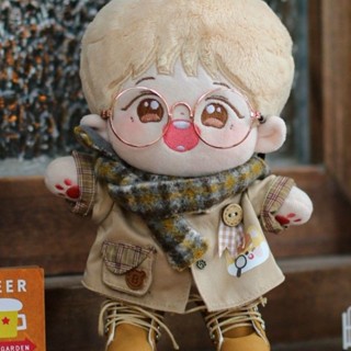 Its carrot cotton doll clothes non-attribute doll clothes 20cm winter plaid scarf can match doll clothes