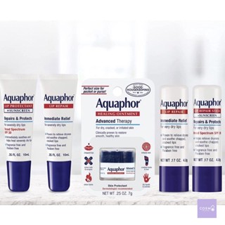 ✅พร้อมส่งทั้ง2สูตร✅แท้ Aquaphor Eucerin Lip Repair Lip Balm + Sunscreen , Lip Protectant 10ml.