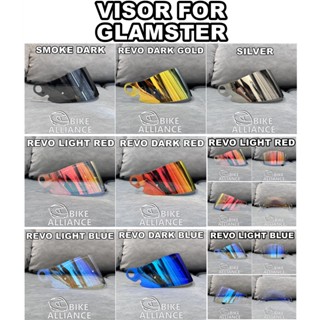 หมวกกันน็อค VISOR สีรุ้ง ทนทาน สีแดง สําหรับหมวกกันน็อคกระจก