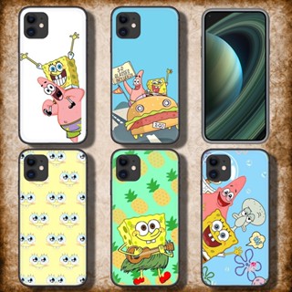 เคสโทรศัพท์ TPU แบบนิ่ม ลาย P298 SpongeBob และ Pie Star สําหรับ iPhone SE 2020 12 Mini 13 Pro Max