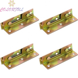 【COLORFUL】Bed Rail Bracket 4 Sets Bed Fixing Connector Snap Connectors Brass Connection