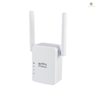 เครื่องขยายสัญญาณ WiFi ไร้สาย 300Mbps พร้อมเสาอากาศคู่ ปลั๊ก EU สําหรับบ้าน ออฟฟิศ