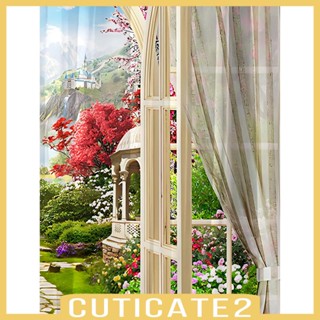 [Cuticate2] ผ้าม่านหน้าต่าง สไตล์ฝรั่งเศส สําหรับห้องนอน ห้องครัว