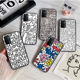 เคสโทรศัพท์มือถือแบบนิ่ม ลาย Keith Haring C18 สําหรับ Vivo Y5S Y11 Y11S Y12S Y20i Y20S Y20 Y30 Y17 Y12 Y15 Y19 Y20 Y21 Y33S Y21S