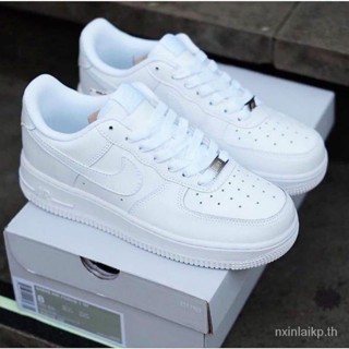 Nike air force 107 รองเท้าผ้าใบ สีขาว สําหรับผู้ชาย และผู้หญิง