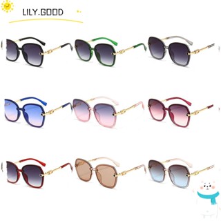 LILY แว่นตากันแดดแฟชั่น UV400 กรอบโลหะ