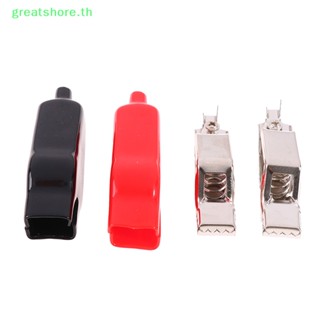 Greatshore 20A คลิปปากจระเข้ แบบสองหัว ชาร์จ USB สีแดง สีดํา TH