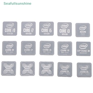 Seaf&gt; สติกเกอร์โลโก้ CPU โลหะ 10th Generation Intel Core i9 i7 i5 i3 สําหรับติดตกแต่งแล็ปท็อป