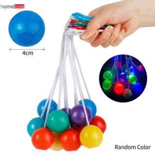 ใหม่ Lato Latto Ball ไฟ LED ของเล่นไวรัสของเล่นโรงเรียนเก่าเกม Bola Tek Etek Bounce Ball Click Clack Ball Bump Ball Decompression Ball homelove