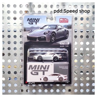 MINIGT 1: 64 Porsche 911 Turbo S GT อัลลอย ของเล่นสําหรับเด็กผู้ชาย โมเดลรถสปอร์ต