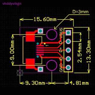 Vhdd ตัวเชื่อมต่ออินเตอร์เฟซ Micro Mini USB A ตัวผู้ USB 2.0 3.0 A ตัวเมีย USB B 10 ชิ้น