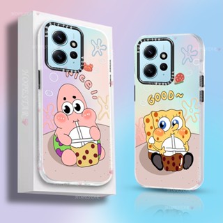 เคสโทรศัพท์มือถือแบบแข็ง ไล่โทนสี ลายสพันจ์บ็อบ สําหรับ Redmi Note 12 4G A1 A2 Note 11S 11 Pro 10 10s 10 Pro Note 9S 9 Pro Note8 Note7 Pro 12C 10C 9C 10A 9A Redmi 8A POCO X3 NFC X3 Pro M5S C40 Hostr