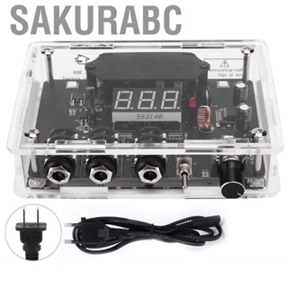 Sakurabc Digital Dual Tattoo Machine  Power Supply Transparent Adjustable Source for Body Art 100-230V