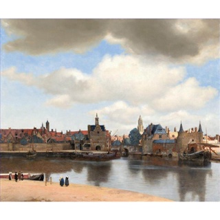 ภาพจิตรกรรมบนผ้าใบ ลายวิทยาลัยวิทยาลัย Johannes Vermeer สําหรับตกแต่งบ้าน