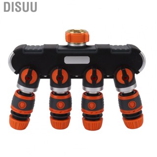 Disuu Four Outlet Faucet Diverter  Durable 4 Way Tap Connector for Garden