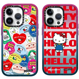 Casetify เคสโทรศัพท์มือถืออะคริลิคแข็ง กันกระแทก ลายการ์ตูน Hello Kitty สีแคนดี้ สําหรับ IPhone 12 13 14 Pro Max