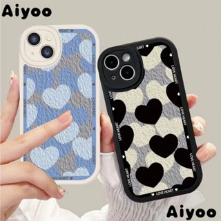 เคสซิลิโคนนิ่ม ลายหัวใจ สําหรับ iPhone 128 Max 1314 xr Apple iPhone Overlap 14 Pro✅เคสโทรศัพท์หนังนิ่ม สไตล์ใหม่ สําหรับ Apple 99WZ