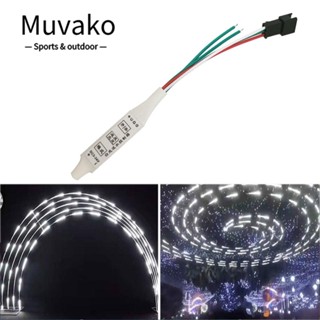 Muvako ใหม่ แผงควบคุมสายไฟ LED DC5V-24V 3 คีย์ ปรับได้ สําหรับ WS2811 WS2812