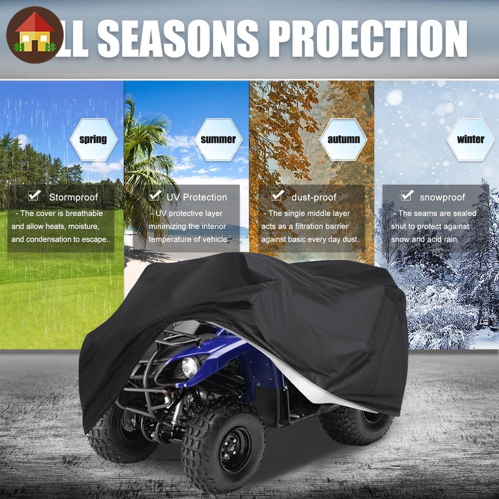 ผ้าคลุมรถ ATV ผ้าออกซฟอร์ด กันน้ํา 190T 4 ล้อ กันลม กันแดด ATV 82x47x45 นิ้ว ผ้าคลุมรถยนต์ กันแดดรังสี เกรดพรีเมี่ยม กันน้ำกันฝน ไม่ทำร้ายสีรถ - รูปที่ 2