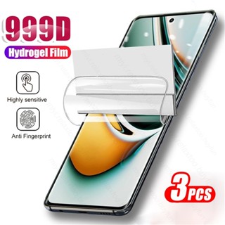 ฟิล์มไฮโดรเจลนิ่ม กันรอยหน้าจอ 999D สําหรับ Realme 11 Pro Plus 5G Case Not Glass On Realmi 11 ProPlus Pro+ 5G 3 ชิ้น