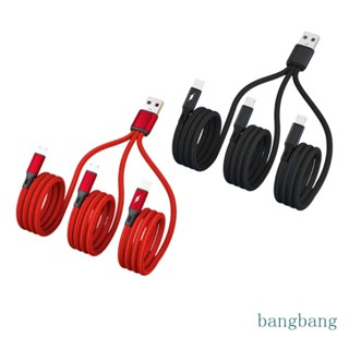 Bang 3 In1 สายเคเบิลข้อมูล USB เป็น USB-C TypeC Micro USB สําหรับโทรศัพท์มือถือ