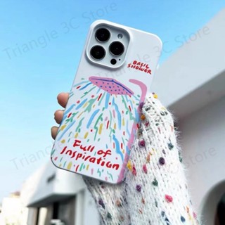 เคสป้องกันโทรศัพท์มือถือ แบบแข็ง ลายฝักบัวอาบน้ํา สําหรับ Iphone 14 pro max 13 12 11 14Promax 13 12 11 X XR 7 8P