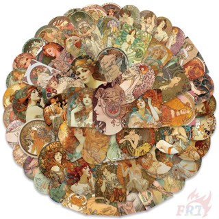 60 ชิ้น / ชุด ❉ Mucha Art . สติกเกอร์ สไตล์เรโทร สําหรับเด็กผู้หญิง รุ่น 01 ❉ สติกเกอร์แฟชั่น กันน้ํา DIY Doodle