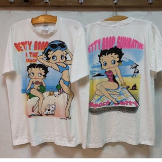 เสื้อยืดพิมพ์ลายแฟชั่น Betty Boop Vintage เสื้อวินเทจ เบทตี้บูป สวยๆ ด่วนๆ   อย่าง     เชิ้ต