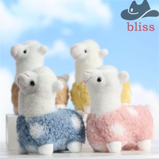 BLISS พวงกุญแจ จี้ตุ๊กตาม้าอัลปาก้า เหมาะกับของขวัญ สําหรับตกแต่งรถยนต์