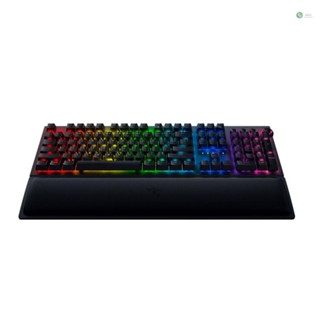 [พร้อมส่ง] Razer BlackWidow V3 Pro คีย์บอร์ดเกมมิ่งไร้สาย Razer Chroma RGB พร้อมสวิตช์ Razer สีเหลือง